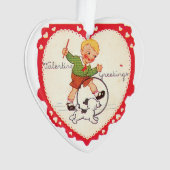 Antiek Valentijn Ornament (voorkant)