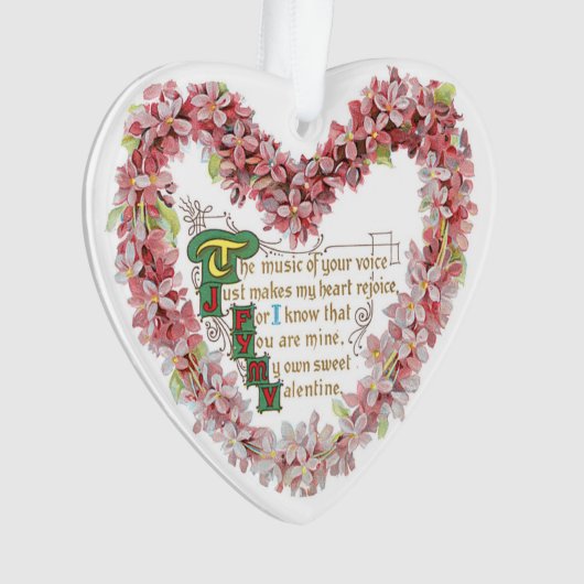 Antiek Valentijn Ornament (voorkant)