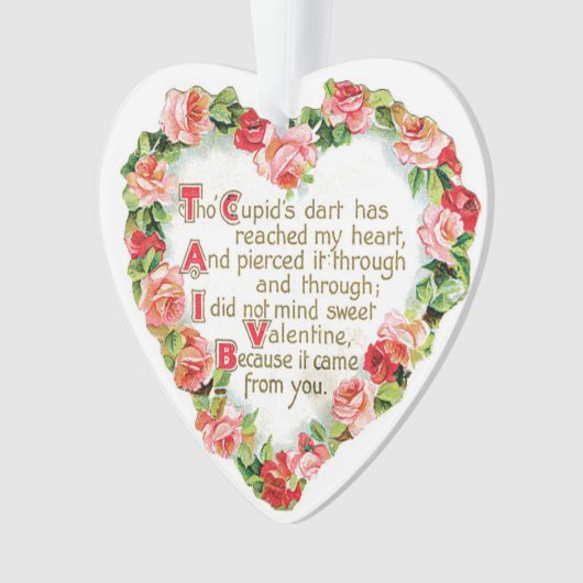 Antiek Valentijn Ornament (voorkant)