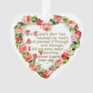Antiek Valentijn Ornament