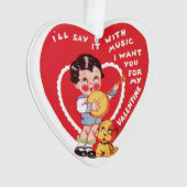 Antiek Valentijn Ornament (voorkant)