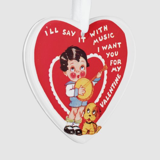 Antiek Valentijn Ornament (voorkant)