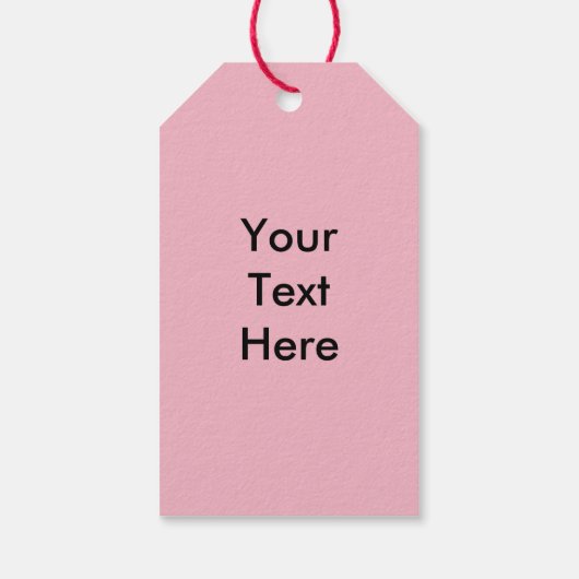 Antiek Valentijn Pink Floral Lady Cadeaulabel (Achterkant)