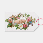 Antiek Valentijn ventilator Cadeaulabel (Voorkant (Horizontaal))