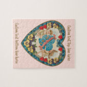 Antiek Valentijnsdag, Angels in een hart Legpuzzel (Horizontaal)