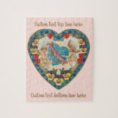  Antiek Valentijnsdag, Angels in een hart Legpuzzel (Verticaal)