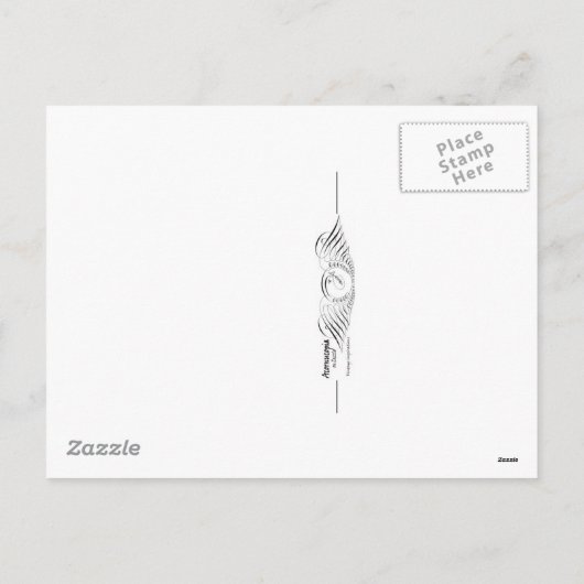  Antiek Valentijnsdag Musical Briefkaart (Achterkant)