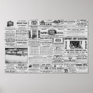Antiek van de krant poster