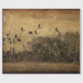 Antiek van ganzen Cadeaupapier (Vlak)