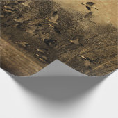 Antiek van ganzen Cadeaupapier (Hoek)