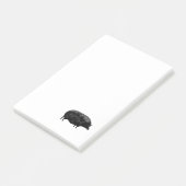 Antiek  varken post-it® notes (Schuin)