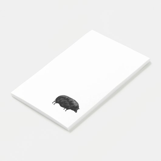 Antiek  varken post-it® notes (Schuin)
