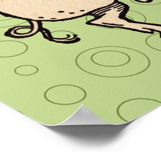 antiek varkensdans poster (Hoek)