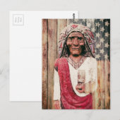 Antiek varkenswinkel Indiaas Briefkaart (Voorkant / Achterkant)