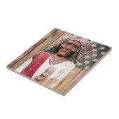 Antiek varkenswinkel Indiaas Tegeltje (Zijkant)