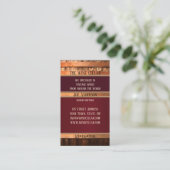 Antiek vat Rustige Visitekaartje van wijnverkoper (Staand voorkant)