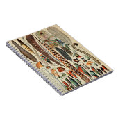 Antiek Veendervogel Wilde Kunst Notitieboek (Rechterzijde)