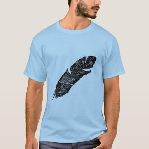 Antiek veer op Canvas tas T-shirt