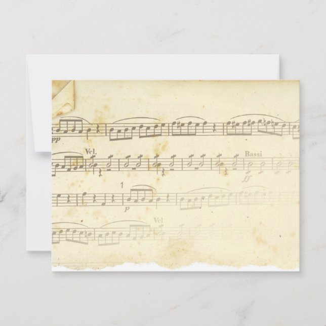 Antiek vel muziek (Voorkant)