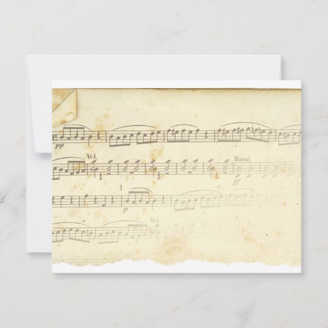 Antiek vel muziek (Voorkant)