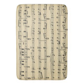 Antiek vel muziek badmat (Voorkant Verticaal)
