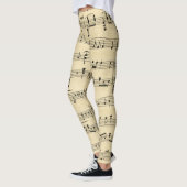 Antiek vel muziek leggings (Links)