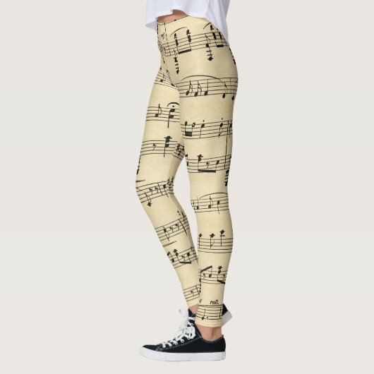 Antiek vel muziek leggings (Links)