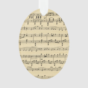 Antiek vel muziek ornament