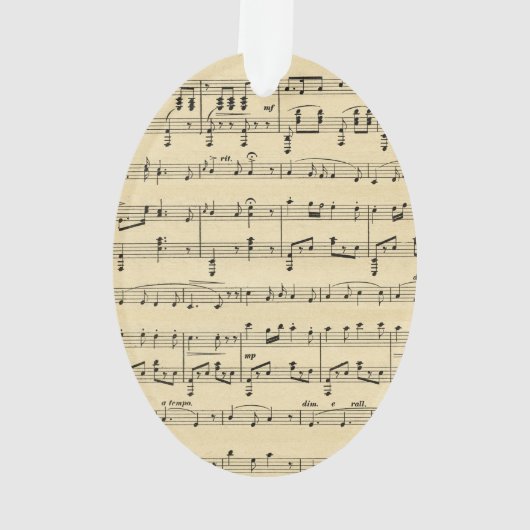 Antiek vel muziek ornament (achterkant)