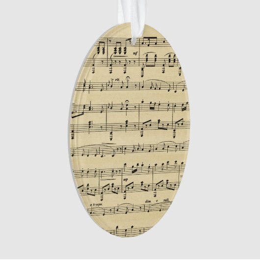 Antiek vel muziek ornament (voorkant)