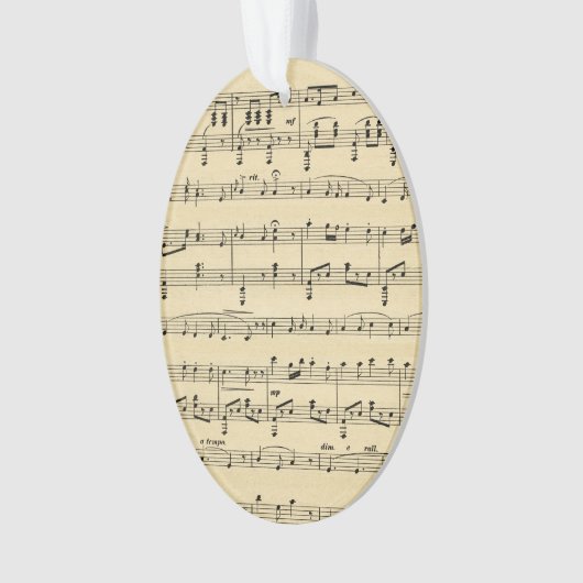 Antiek vel muziek ornament (voorkant)