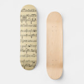 Antiek vel muziek persoonlijk skateboard (Voorkant)