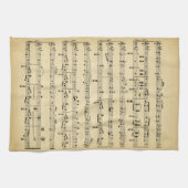 Antiek vel muziek theedoek (Horizontaal)