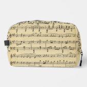 Antiek vel muziek toilettasje (Voorkant)