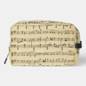 Antiek vel muziek toilettasje (Achterkant)