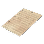  Antiek vel muziekpapier Notitieblok (Schuin)
