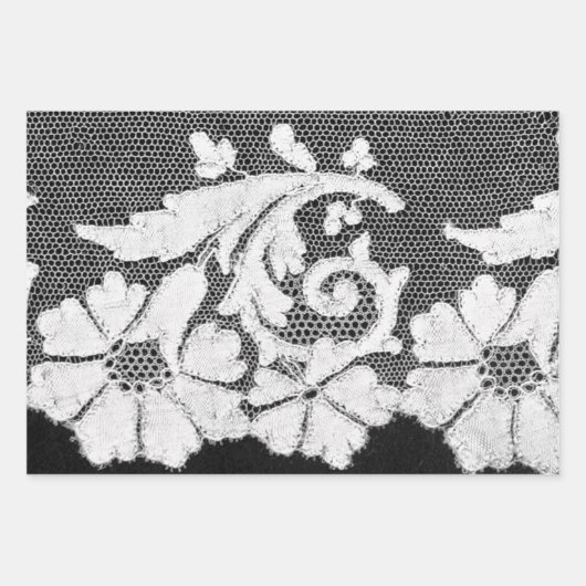 ANTIEK velgbladen voor langlooppapier, reeks 3 Inpakpapier Vel (Voorkant)