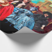 ANTIEK VENETIAN PUPPETS MASQUERADE PARTIJ CADEAUPAPIER (Hoek)