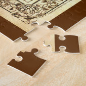 Antiek Verenigde Staten-kaart Legpuzzel (Zijkant)