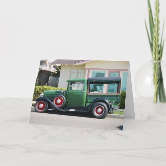 ANTIEK VERJAARDAG KAART (Voorkant)