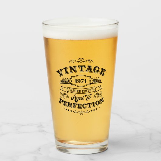 Antiek Verouderd tot Perfectie Glas (Voorkant gevuld)