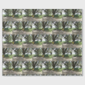 Antiek verpakkingspapier voor trekkers cadeaupapier (Vlak)