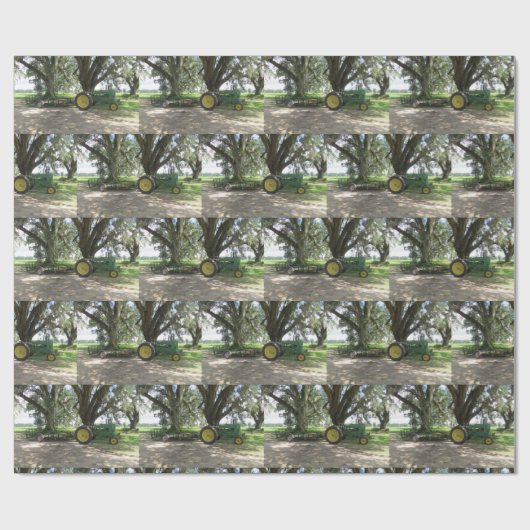 Antiek verpakkingspapier voor trekkers cadeaupapier (Vlak)