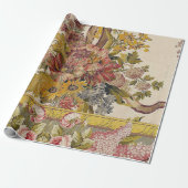 Antiek Versailles Print Cadeaupapier (Uitgerold)