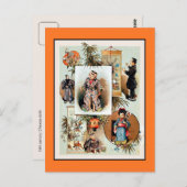 Antiek Victoriaans 19e-eeuwse Chinese poppen Briefkaart (Voorkant / Achterkant)