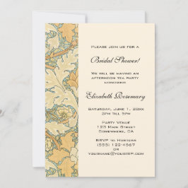 Antiek Victoriaans bloemen Vrijgezellenfeest Kaart