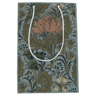 Antiek Victoriaans Bloemmotief Salie Terracotta Medium Cadeauzakje