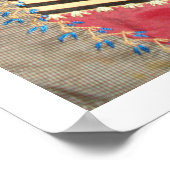 Antiek Victoriaans Crazy Quilt Poster (Hoek)