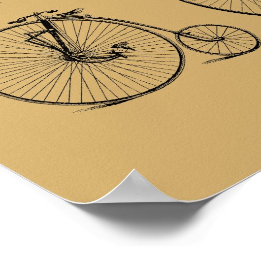 Antiek Victoriaans cyclusillustraties van het Era Poster (Hoek)