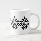 Antiek Victoriaans damastpatroon Grote Koffiekop (Rechts)